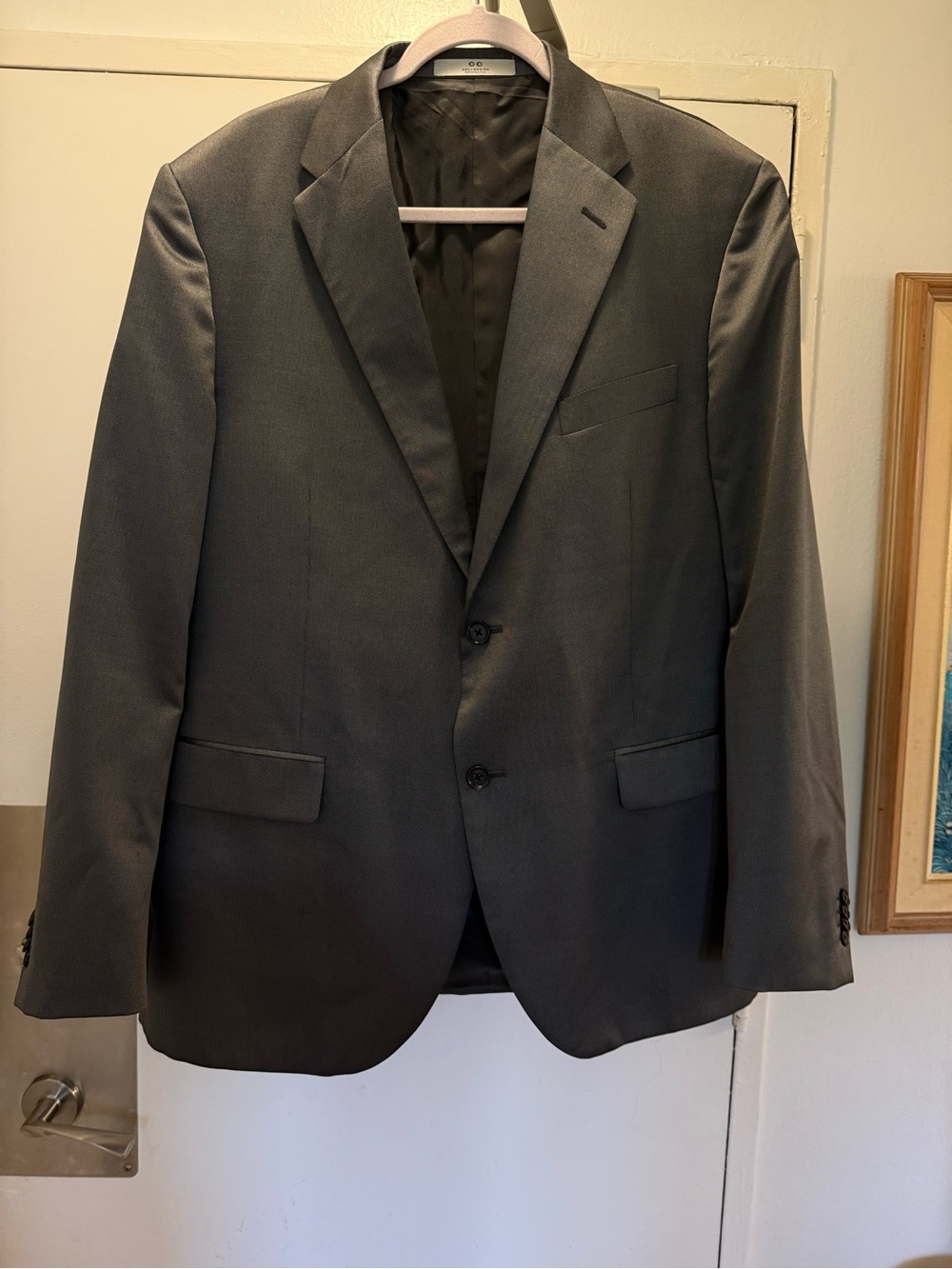 Collection Corneliani Charcoal Gray Two-Button Suit Jacket